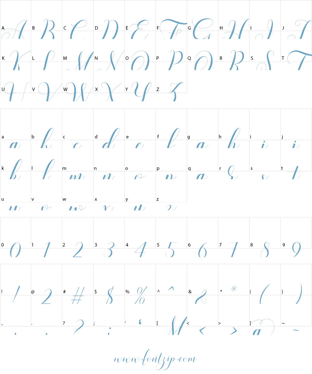 Mariana Oghawa Font Character